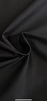 Тканина-Ріпстоп чорний із водовідштовхувальним просоченням (35% котон,65% поліестер) для пошиття одягу.