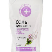Сіль для ванн Домашній Доктор З екстрактом череди та шавлії 500 г (4823015921698)
