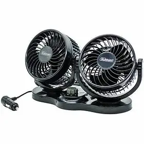 EL 101 548 / Вентилятор подвійний 12V 5" (2 швидкості)