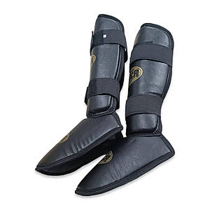 Захист гомілки та стопи BOXER вінілшкіряний Еліт М чорний