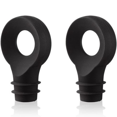 Пробка для вина VacuVin BOTTLE STOPPER, чорна (2 шт/наб)