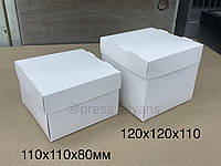 Упаковка для бургера (120х120х80мм) Біла куб