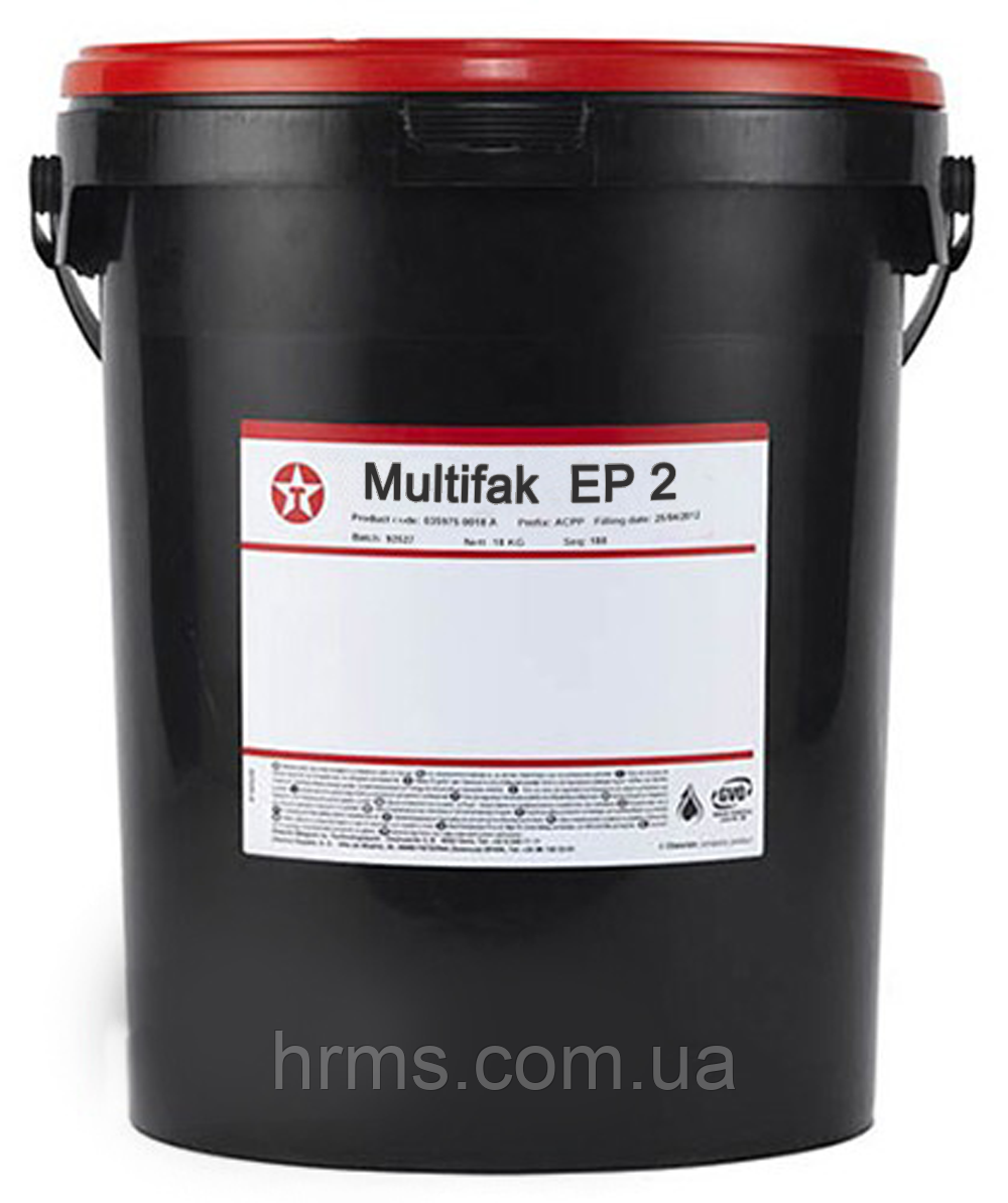 Літієва змазка EP 2 Texaco MULTIFAK EP 2 18 кг мастило тексако еп2 мастило еп2 мастило еп2 мастило техасо еп2