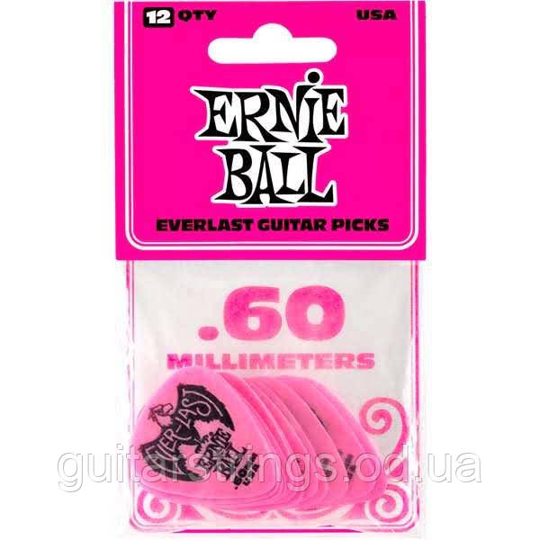 Медиаторы Ernie Ball 9179 Everlast Delrin Picks Pink 0.60 mm 12-Pack - фото 1 - id-p1882094778