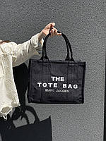 The Large Tote Bag Black Textile