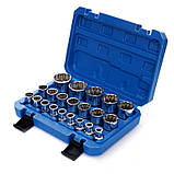 Набір головок 1/2" 12-гранних (8-36 мм) 21 шт. Kraft & Dele KD10348, фото 3