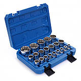 Набір головок 1/2" 12-гранних (8-36 мм) 21 шт. Kraft & Dele KD10348, фото 4