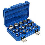 Набір головок 1/2" 12-гранних (8-32 мм) 19 шт. Kraft & Dele KD10347, фото 4