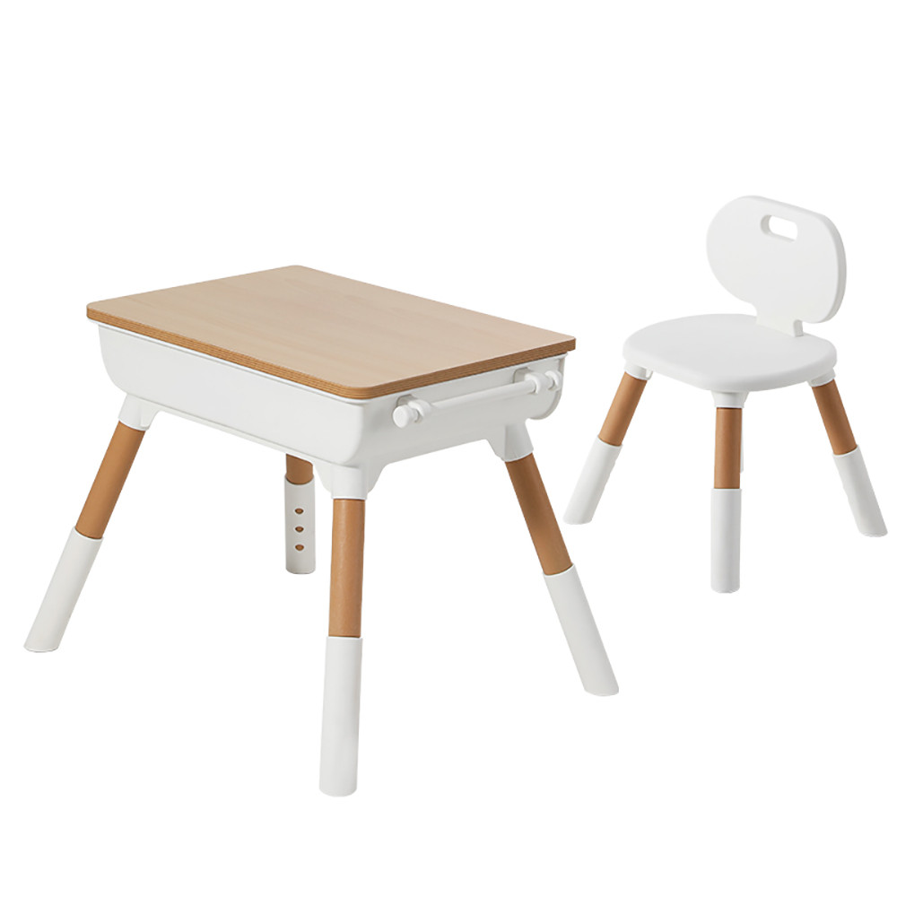Дитячий багатофункціональний столик Poppet Мультивуд 3в1 зі стільцем (PP-010)