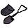 Лопата туристична багатофункціональна Shovel 009, міні лопата для кемпінгу, саперна лопата. KW-969 Колір: чорний, фото 8