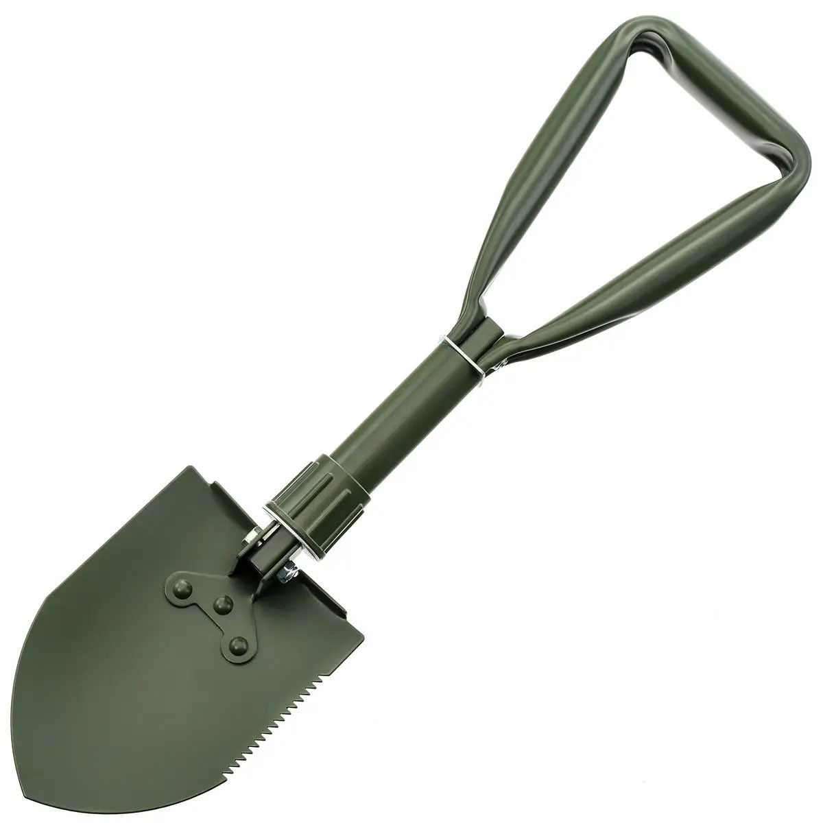 Лопата туристична багатофункціональна Shovel 009, міні лопата для кемпінгу, саперна лопата. NL-607 Колір: зелений