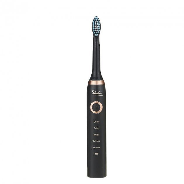 Зубна щітка електро доросла Shuke SK-601 чорна |  Електрична звукова зубна | Електрична зубна IN-984 щітка sk-601