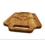 Піднос з ручками на 4 секції з відділом під соус, фото 4