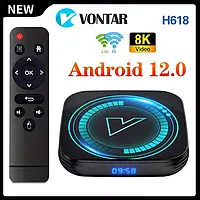ТВ-приставка Vontar H618 4/32GB Android 12 + Подписка sweet.tv
