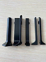 Фурнітура до алюмінієвого накладного плінтусу 60 мм фарбована за RAL