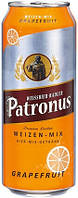 Пиво світле нефільтроване Patronus Weissbier-Radler Grapefruit 2.5% 0.5л Німеччина