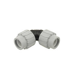 "COS" Коліно затискне для труб ПНД.