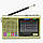 Портативна стовпчик радіо MP3 USB Golon RX-6622. CW-158 Колір: золотий, фото 3