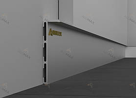 Плінтус прихованого монтажу 55 мм анодований