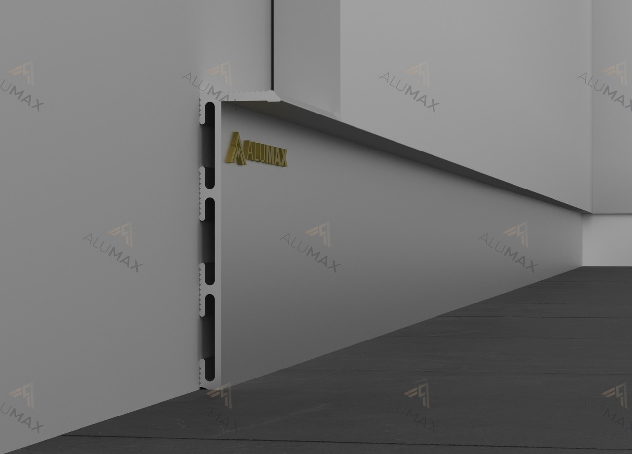 Плінтус прихованого монтажу 55 мм анодований, фото 1