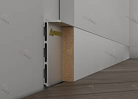 Плінтус прихованого монтажу 55мм без покриття