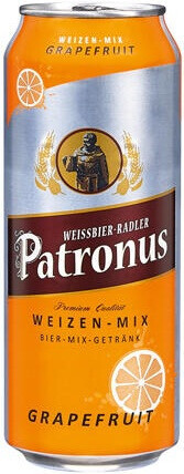 Пиво світле нефільтроване Patronus Weissbier-Radler 2.5% 0.5л Німеччина