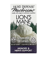Fungi Perfecti Host Defense їжовик гребінчастий для пам'яті та нервової системи 30 вегетаріанських капсул, фото 2