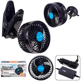 Mitchell Автомобільний вентилятор на присосці 4.5" 12V HX-T701E + кліпса