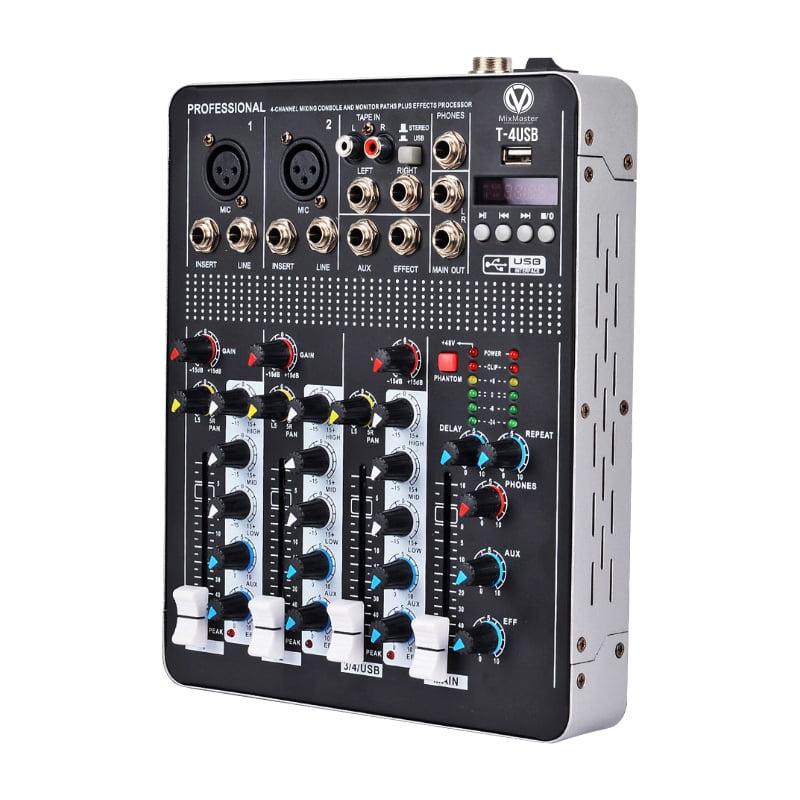 MixMaster T-4 (USB/BT) Мікшерний пульт
