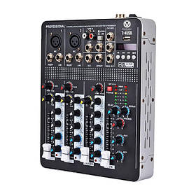 MixMaster T-4 (USB/BT) Мікшерний пульт