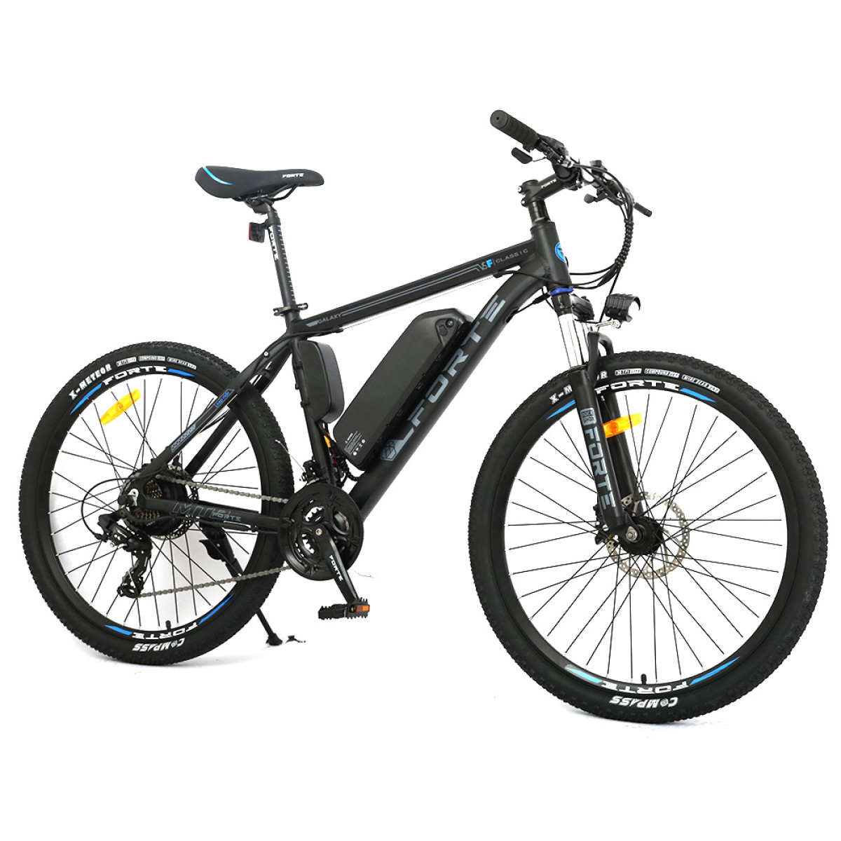 Електровелосипед Forte Galaxy 250 Вт 36В/10Ач рама 18" колеса 26" Чорно-синій
