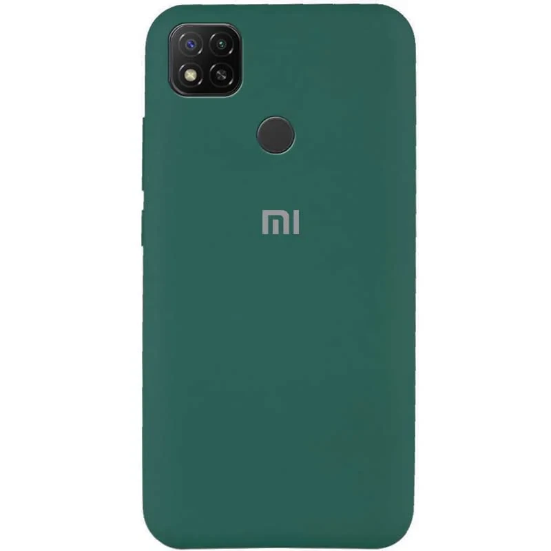Чохол Silicone Cover Full Protective (AA) для Xiaomi Redmi 9C, Зелений / Pine green, фото 1