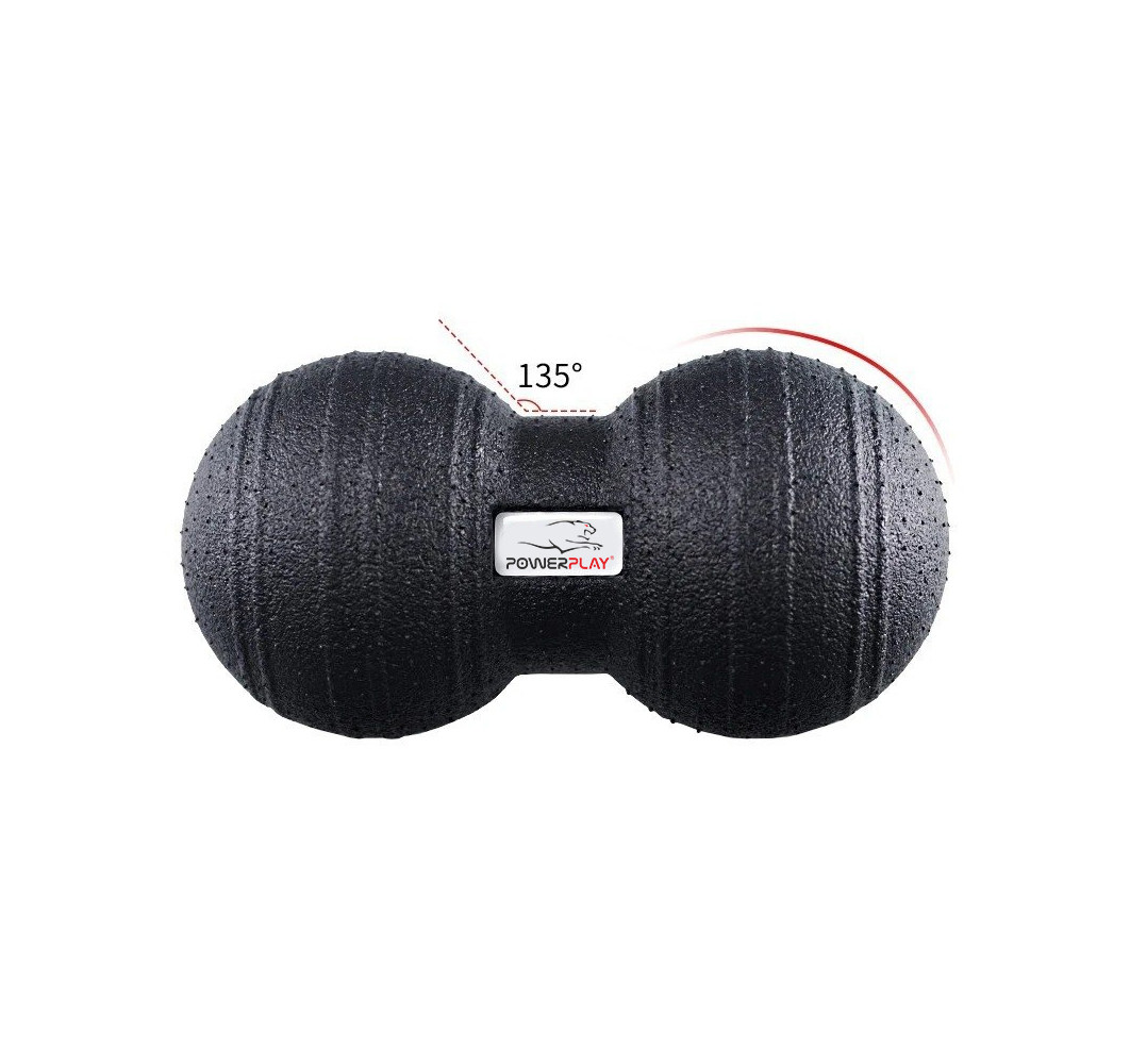 Набір масажних м'ячиків PowerPlay 4007 EPP Massage Ball Чорні (3 шт.) - фото 4 - id-p1882144253