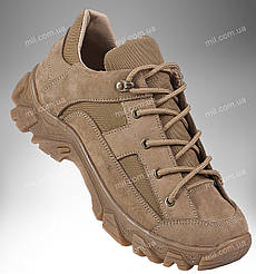 Демісезонні тактичні кросівки / шкіряне мілітарі взуття на весну TASMAN Skin & OxforD (tan)