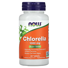 Chlorella 1000 mg NOW Foods 60 Tabs