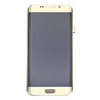 Дисплей (екран) Samsung G925 Galaxy S6 Edge / G925F Galaxy S6 Edge, З сенсорним склом, З рамкою, Amoled,