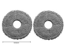 Мікрофіброві ганчірки (накладки) для робот-пилососа Xiaomi X10+ / B101 / S10+ / Dreame L10s Ultra Pro L10 Prime, 6шт, фото 2