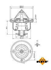 Термостат Citroen C-Crosser Peugeot 4007 2.4 07- 82 °C  725108, фото 3