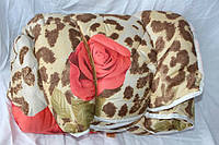 Полуторное одеяло Лери Макс наполнитель двойной силикон - розы