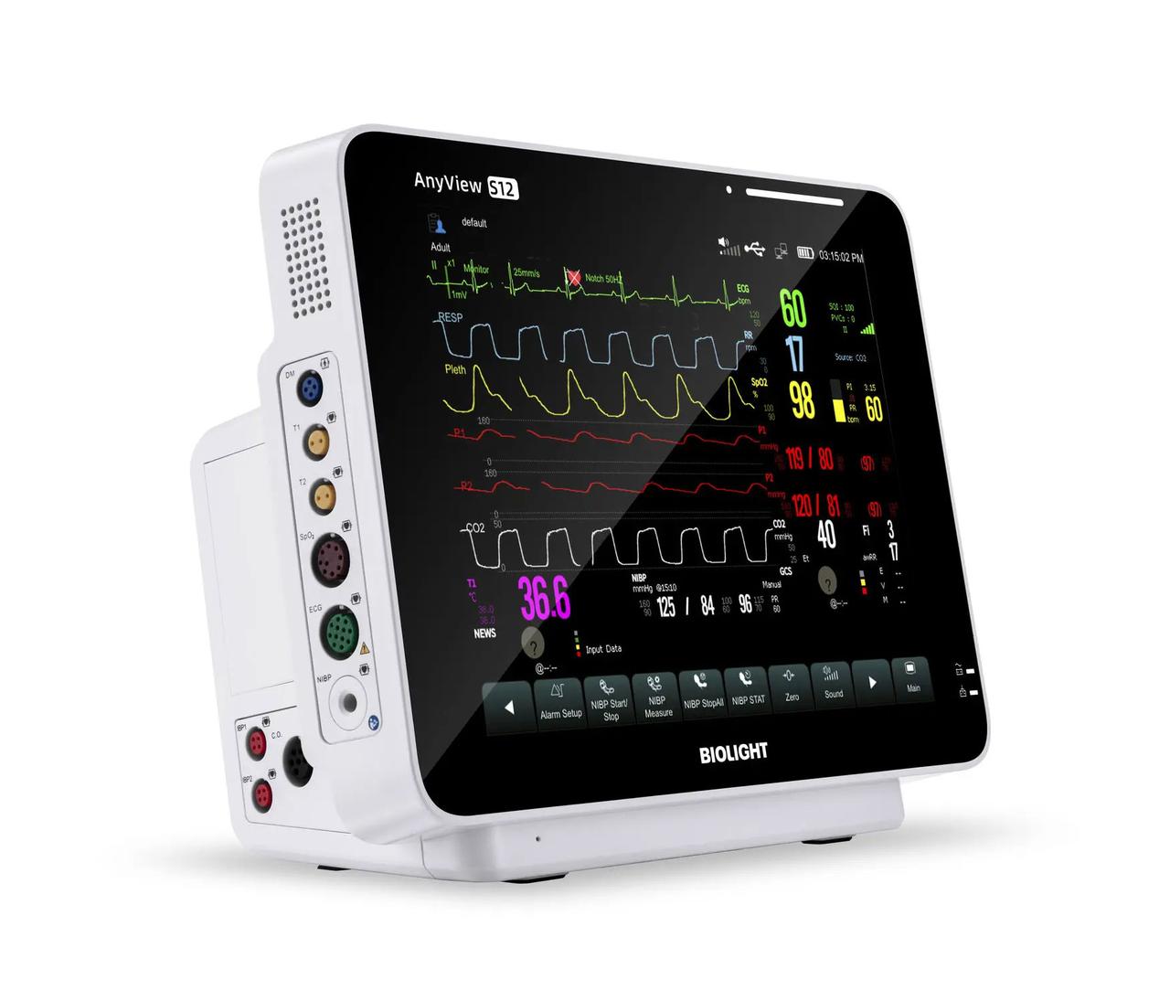 Монітор пацієнта RESP S12 (12-дюймовий кардіологічний монітор), Biolight