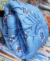 Двуспальное одеяло Лери Макс наполнитель двойной силикон светло синие