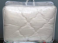 Одеяло Евро размера из овечьей шерсти Лери Макс Microfiber - молочный окрас