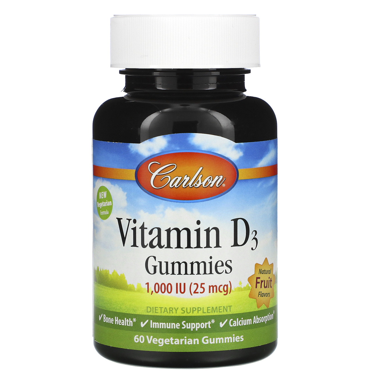 Вітамін D3 Carlson Vitamin D3 1000 IU 60 soft gels, фото 1