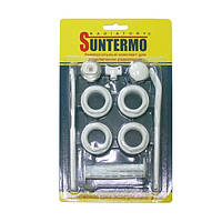 Комплект футорок, ун-й + 2 кронштейни 1/2"х1" Suntermo