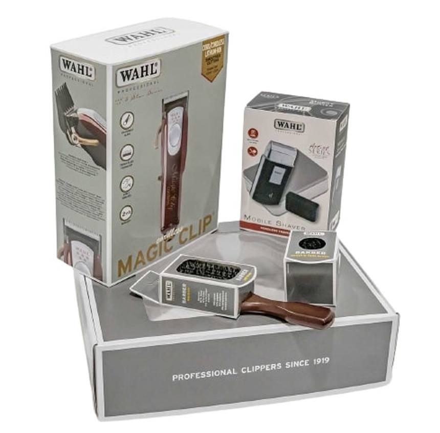 Набір Wahl Professional Magic Clip Cordless + Travel Shaver + Knuckle Brush + Fade Brush (3615-0473)