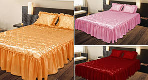Покривало з подушками на ліжко ТЕП розмір двоспальний - різні окраси