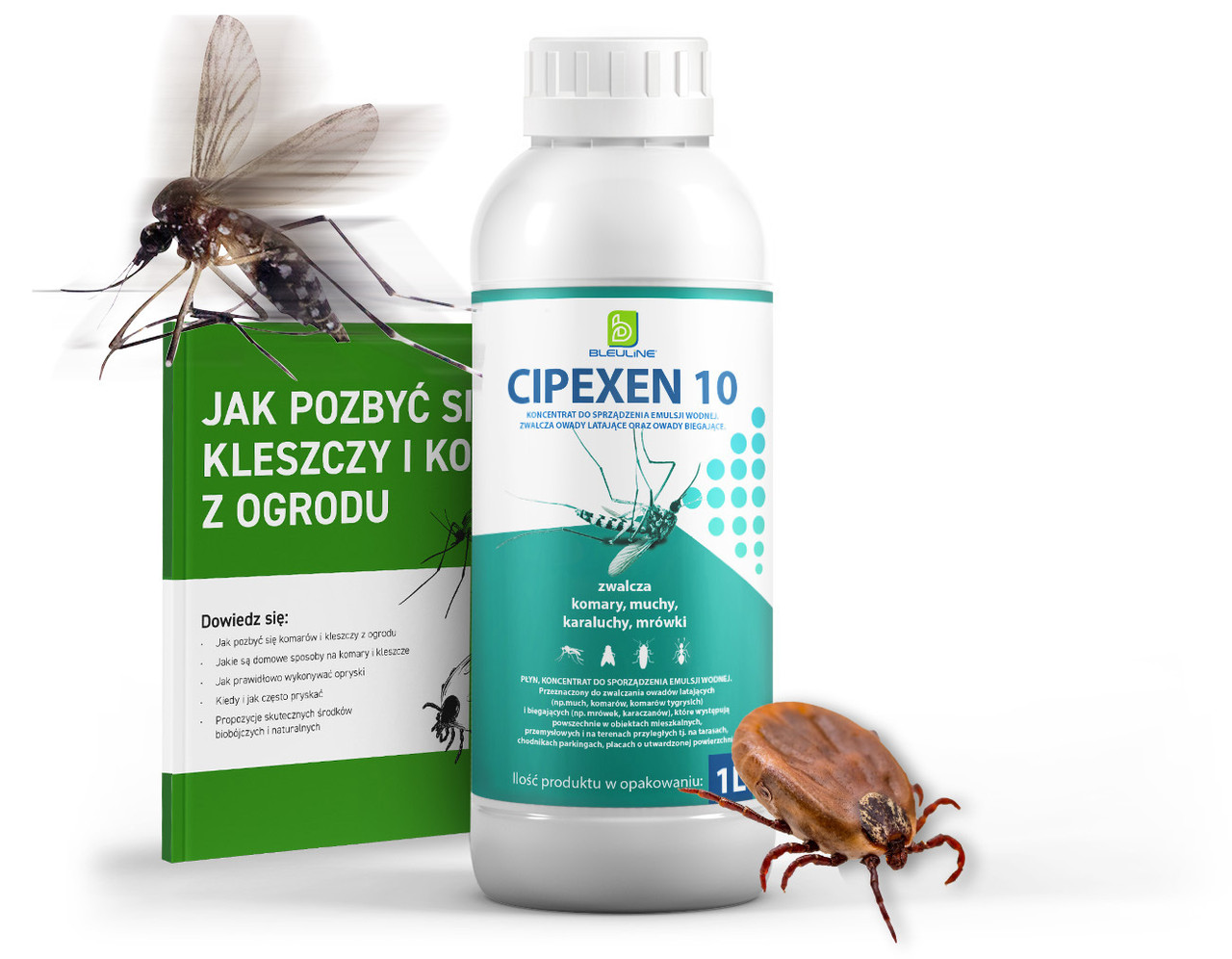 Ципексен 10 (Cipex) спрей от комаров мух и мошек концентрат 1л PRF