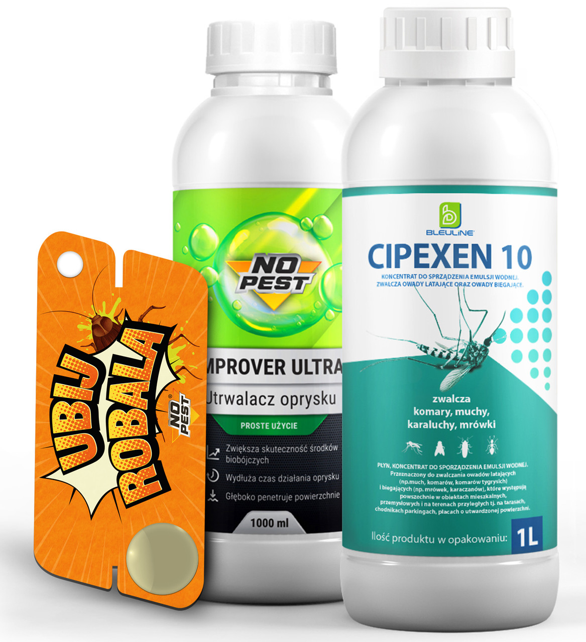 Спрей Ципексен 10 (Cipex) і спрей-закріплювач Improver Ultra 2x1л від комах PRF