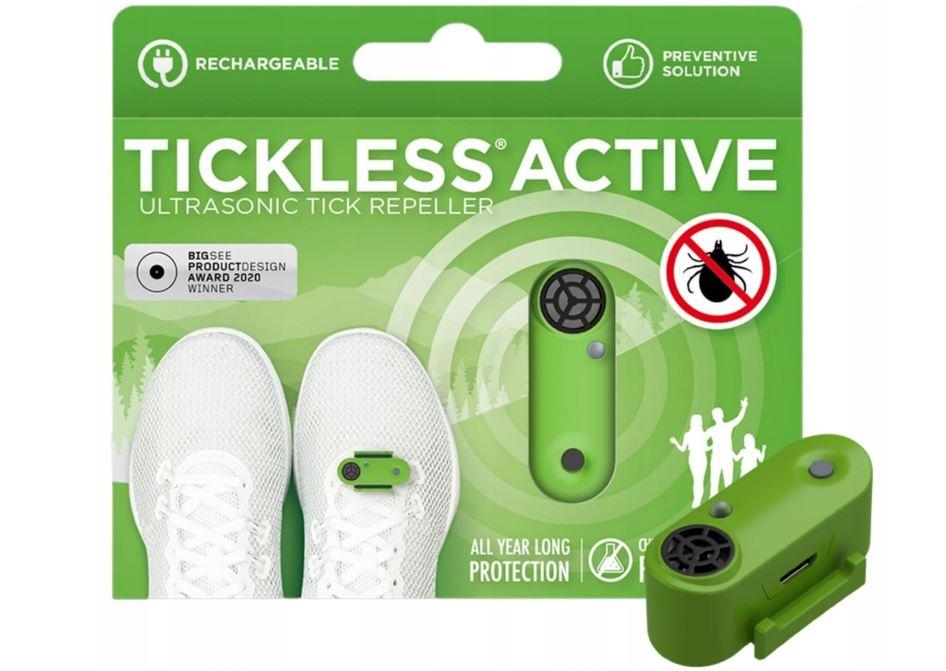 Ультразвуковий відлякувач бліх та кліщів TickLess ACTIVE GREEN PRF