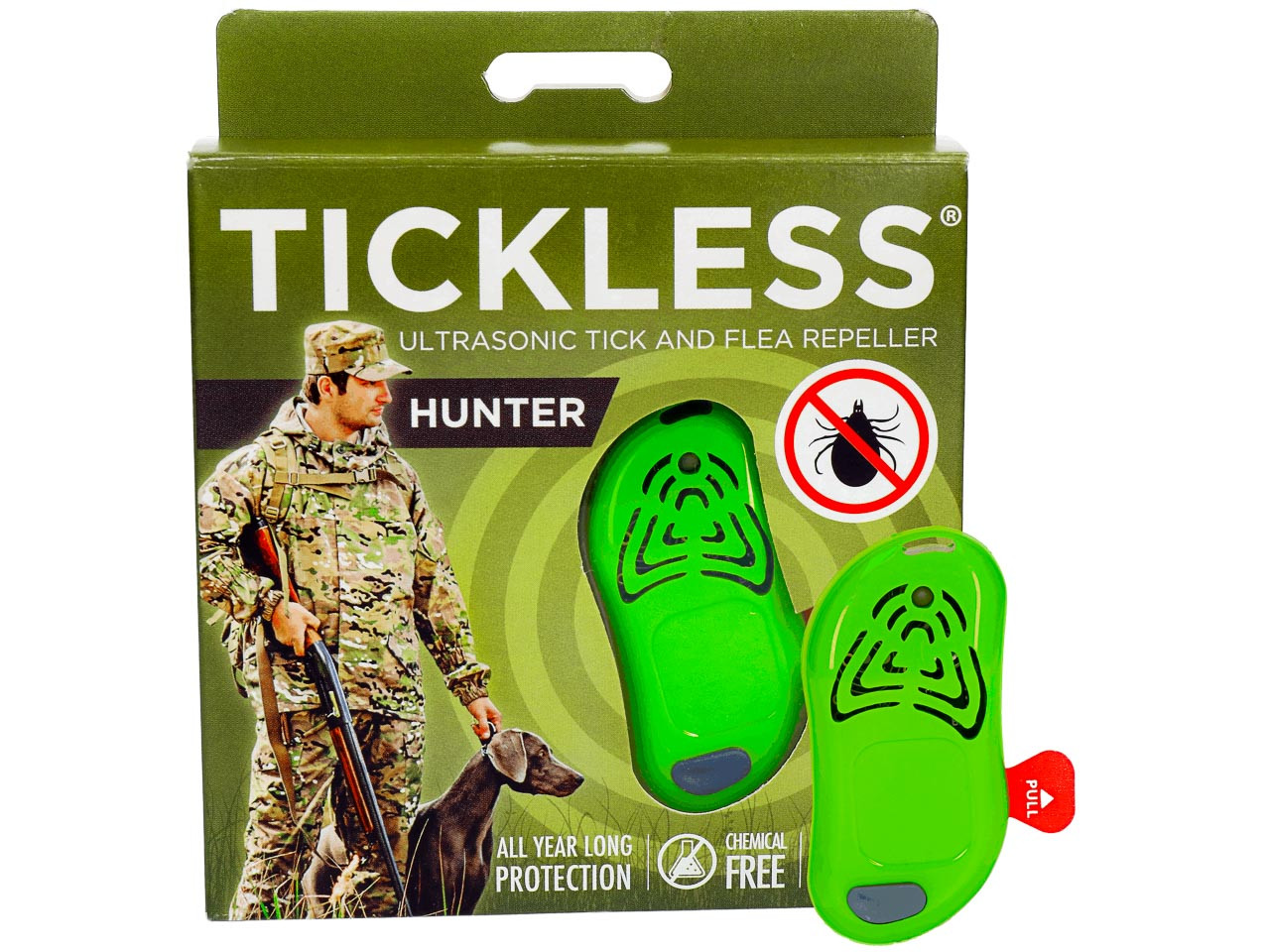 Ультразвуковий відлякувач кліщів Tickless Hunter PRF
